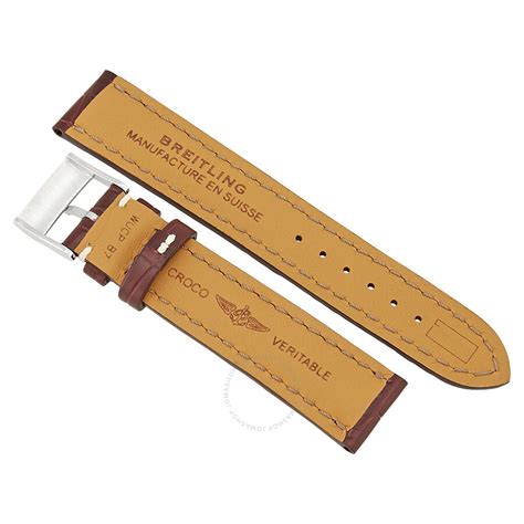 breitling brown crocodile strap|Breitling watch straps uk.